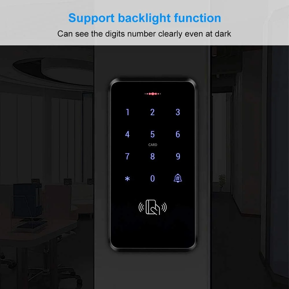 کیت سیستم کنترل دسترسی درب فضای باز HFeng شامل صفحه کلید RFID ضد آب IP68، کارت خوان، منبع تغذیه، دکمه خروج درب + 10 عدد جاسوئیچی (بدون قفل) کیت سیستم کنترل دسترسی درب فضای باز HFeng شامل صفحه کلید RFID ضد آب IP68، کارت خوان، منبع تغذیه، دکمه خروج درب + 10 عدد جاسوئیچی (بدون قفل)