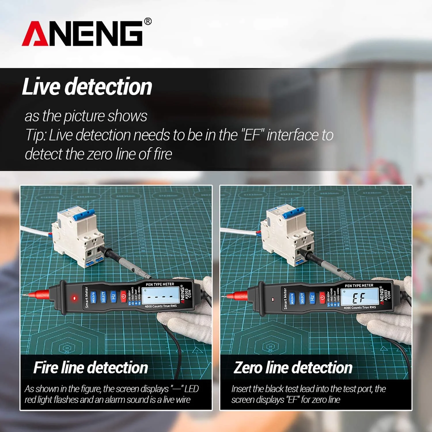 مولتی متر قلمی دیجیتال Eacam NCV AC/DC ولت متر اهم متر مقاومت خازن فرکانس تست سیم برق دار دستی 4000 شمارشگر LCD با نور پس زمینه و چراغ قوه مولتی متر قلمی دیجیتال Eacam NCV AC/DC ولت متر اهم متر مقاومت خازن فرکانس تست سیم برق دار دستی 4000 شمارشگر LCD با نور پس زمینه و چراغ قوه