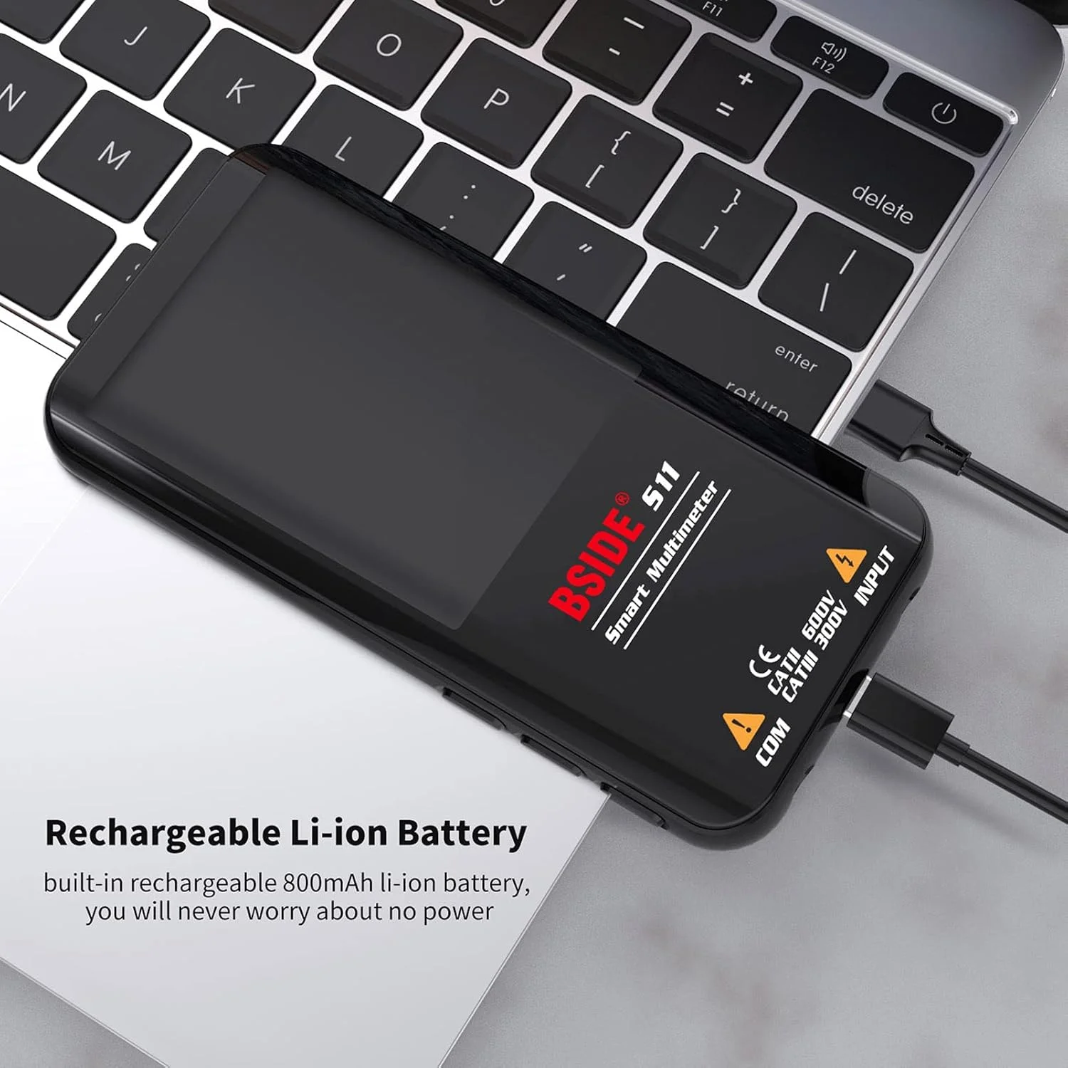 Eacam S11 Intelligent 9999 Counts Multimeter Digital LCD Display Rechargeable Universal Meter AC/DC Voltmeter Ohmmeter Test Resistance Capacitance Frequency Diode Continuity NCV Live Line Eacam S11 Intelligent 9999 Counts Multimeter Digital LCD Display Rechargeable Universal Meter AC/DC Voltmeter Ohmmeter Test Resistance Capacitance Frequency Diode Continuity NCV Live Line