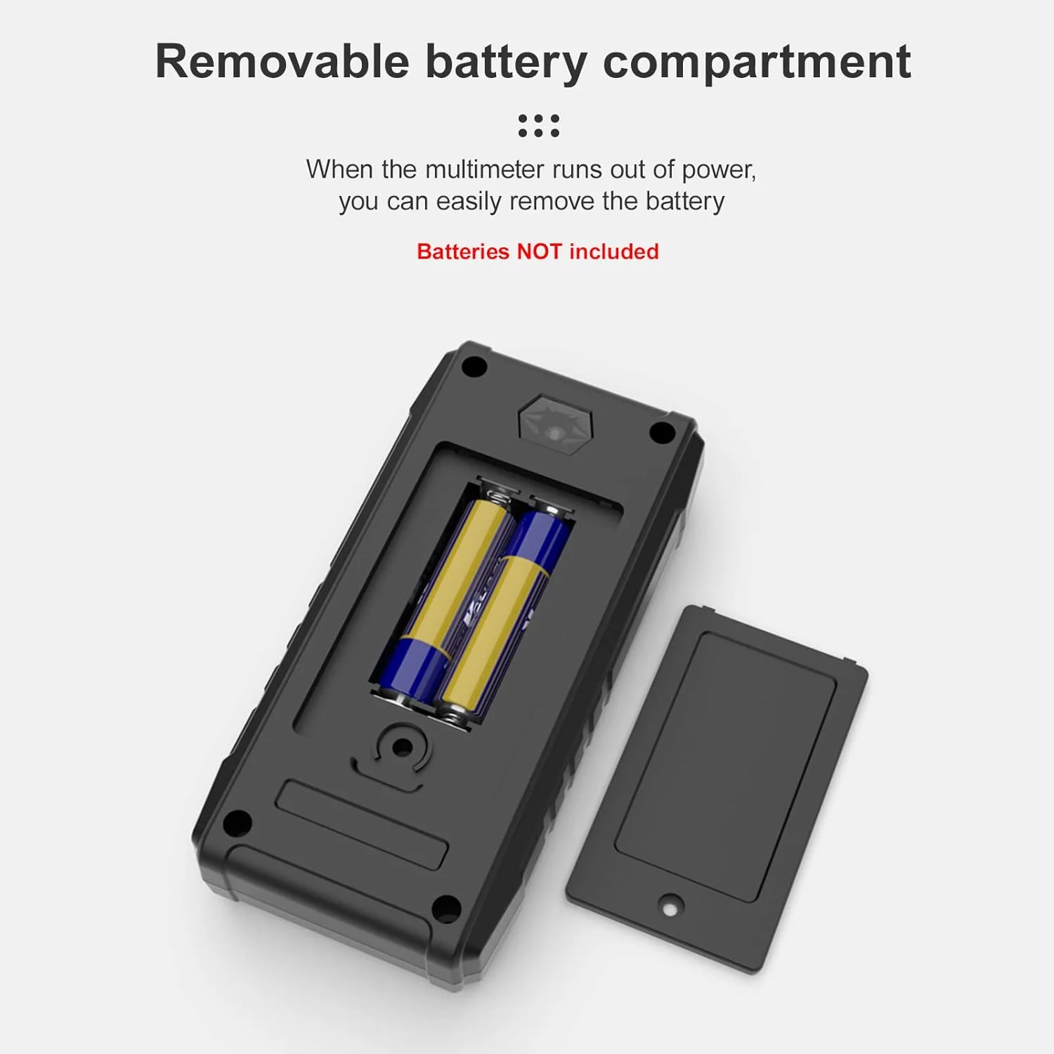 Eacam HT123 Digital Multimeter Auto Range Multi-meter 2,000 Counts True RMS Measuring AC/DC Voltage Resistance NCV Test with LCD Backlight Flashlight Data Hold