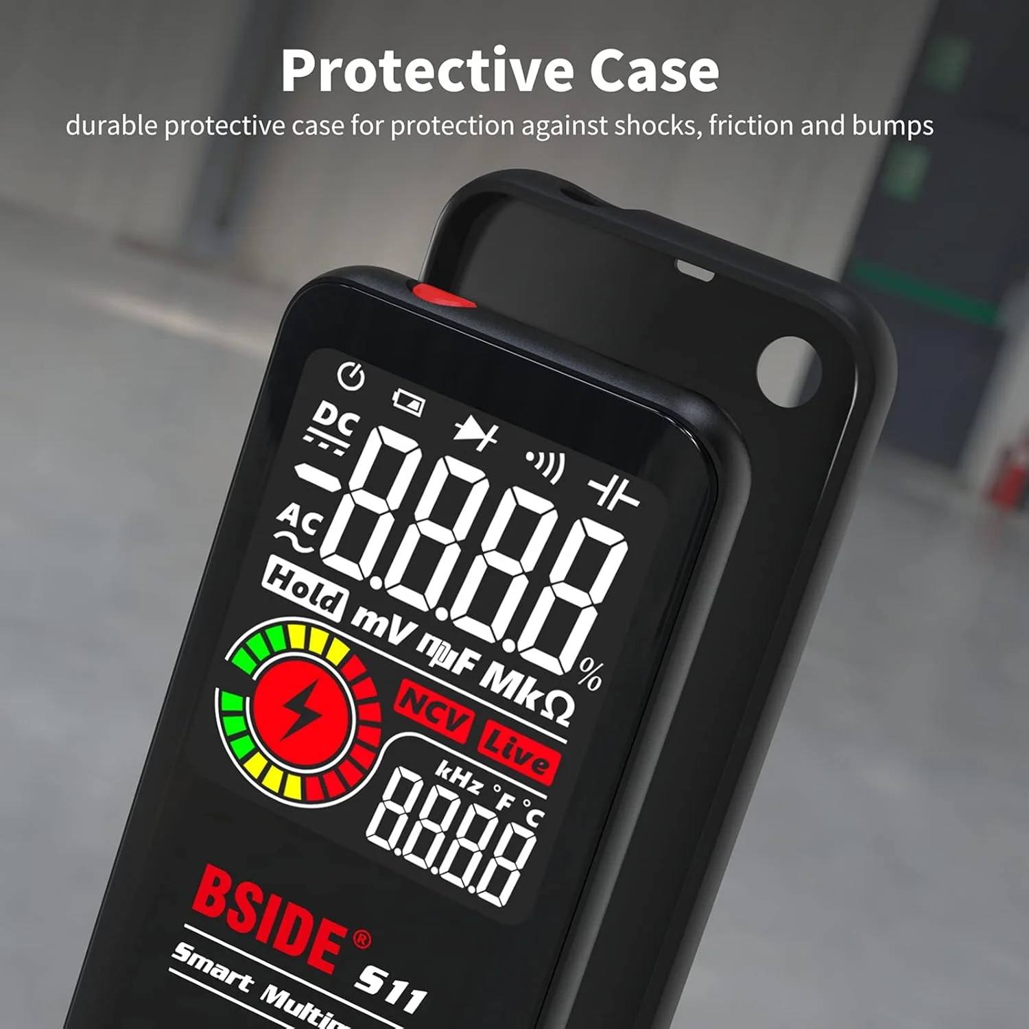 Eacam S11 Intelligent 9999 Counts Multimeter Digital LCD Display Rechargeable Universal Meter AC/DC Voltmeter Ohmmeter Test Resistance Capacitance Frequency Diode Continuity NCV Live Line Eacam S11 Intelligent 9999 Counts Multimeter Digital LCD Display Rechargeable Universal Meter AC/DC Voltmeter Ohmmeter Test Resistance Capacitance Frequency Diode Continuity NCV Live Line