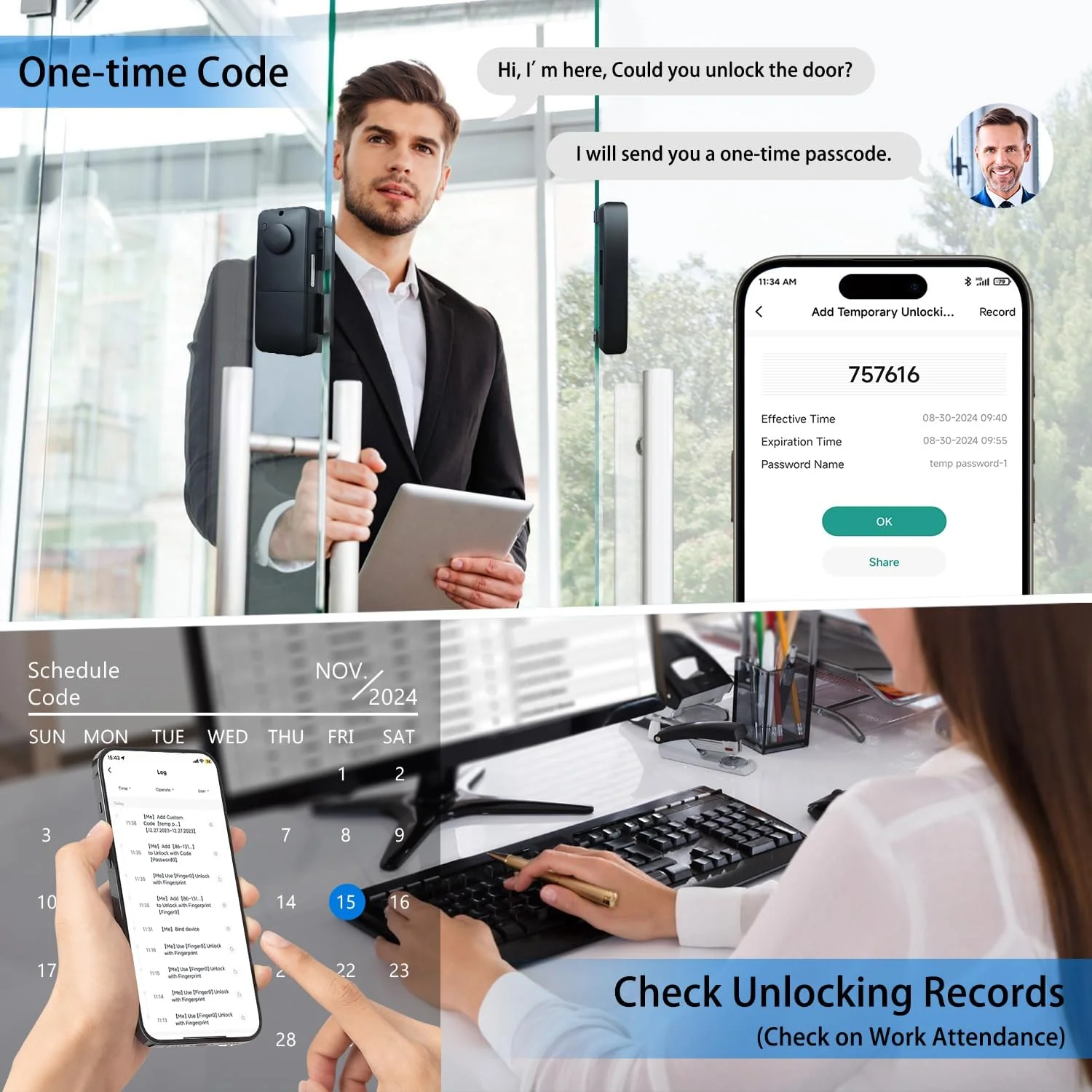 قفل درب شیشه ای هوشمند، قفل درب ورودی بدون کلید جدید 2025، قفل درب شیشه ای اثر انگشتی بیومتریک، قفل درب صفحه کلید الکترونیکی با کنترل برنامه، قفل هوشمند درب کشویی برای دفتر، خانه، فروشگاه قفل درب شیشه ای هوشمند، قفل درب ورودی بدون کلید جدید 2025، قفل درب شیشه ای اثر انگشتی بیومتریک، قفل درب صفحه کلید الکترونیکی با کنترل برنامه، قفل هوشمند درب کشویی برای دفتر، خانه، فروشگاه