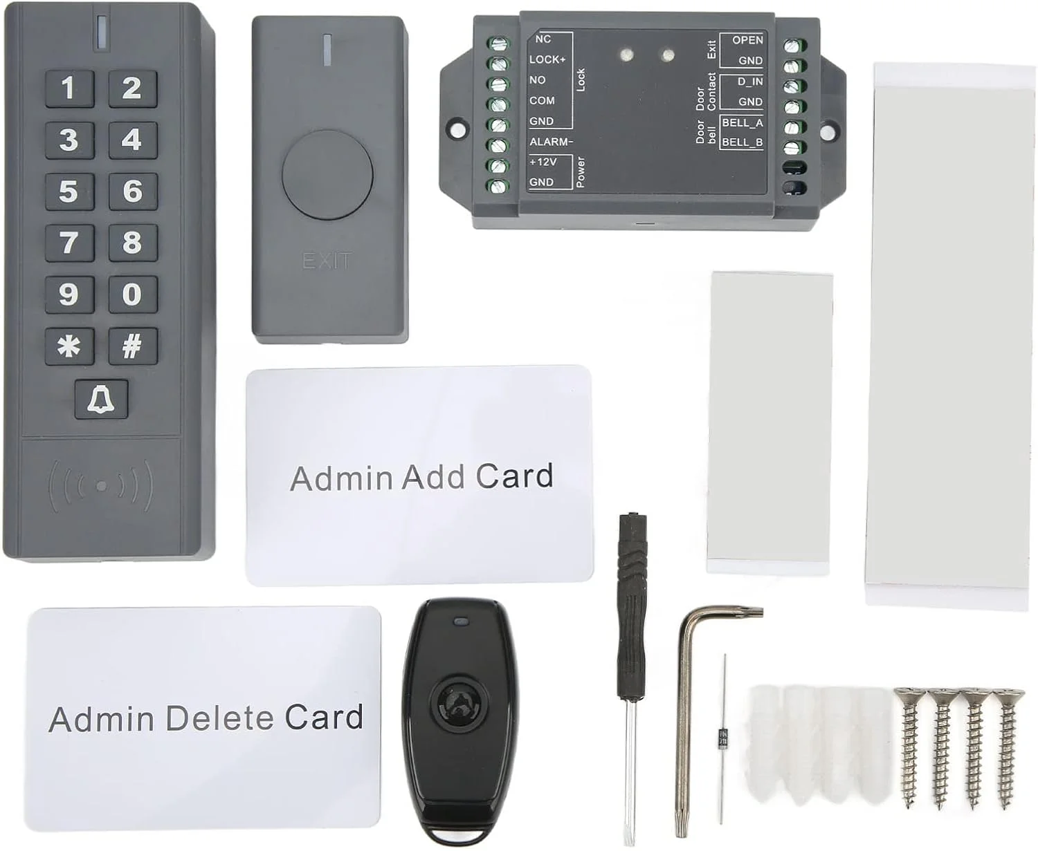 سیستم کنترل دسترسی صفحه کلید Rengu، کیت سیستم کنترل دسترسی درب 3 ولت DC12 ولت صفحه کلید روشن IP66 ضد آب برای مدرسه سیستم کنترل دسترسی صفحه کلید Rengu، کیت سیستم کنترل دسترسی درب 3 ولت DC12 ولت صفحه کلید روشن IP66 ضد آب برای مدرسه