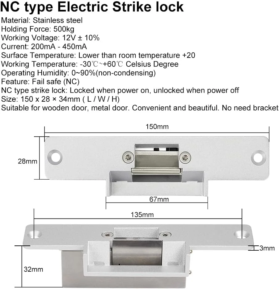 کیت کنترل دسترسی درب ReaIOKbii WiFi Tuya، سیستم امنیتی خانه، بازکننده درب بی سیم، کنترل از راه دور، رهاسازی با NC، ضد خرابی، قفل برقی کیت کنترل دسترسی درب ReaIOKbii WiFi Tuya، سیستم امنیتی خانه، بازکننده درب بی سیم، کنترل از راه دور، رهاسازی با NC، ضد خرابی، قفل برقی