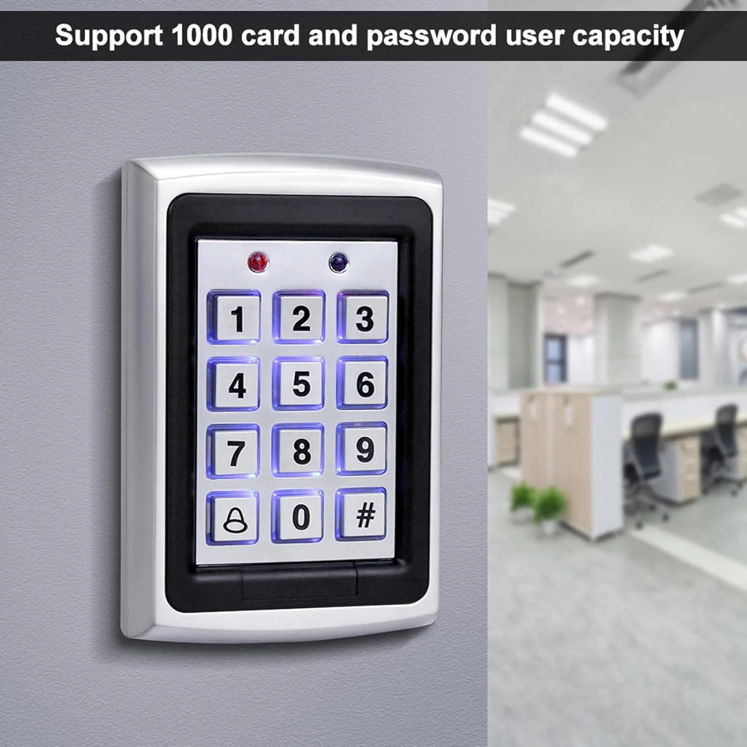 کیت کامل سیستم کنترل دسترسی خانگی ReaIOKbii، صفحه کلید فلزی برای 1000 کاربر + منبع تغذیه 12 ولت 3 آمپر + دکمه خروج درب + قفل برقی کیت کامل سیستم کنترل دسترسی خانگی ReaIOKbii، صفحه کلید فلزی برای 1000 کاربر + منبع تغذیه 12 ولت 3 آمپر + دکمه خروج درب + قفل برقی