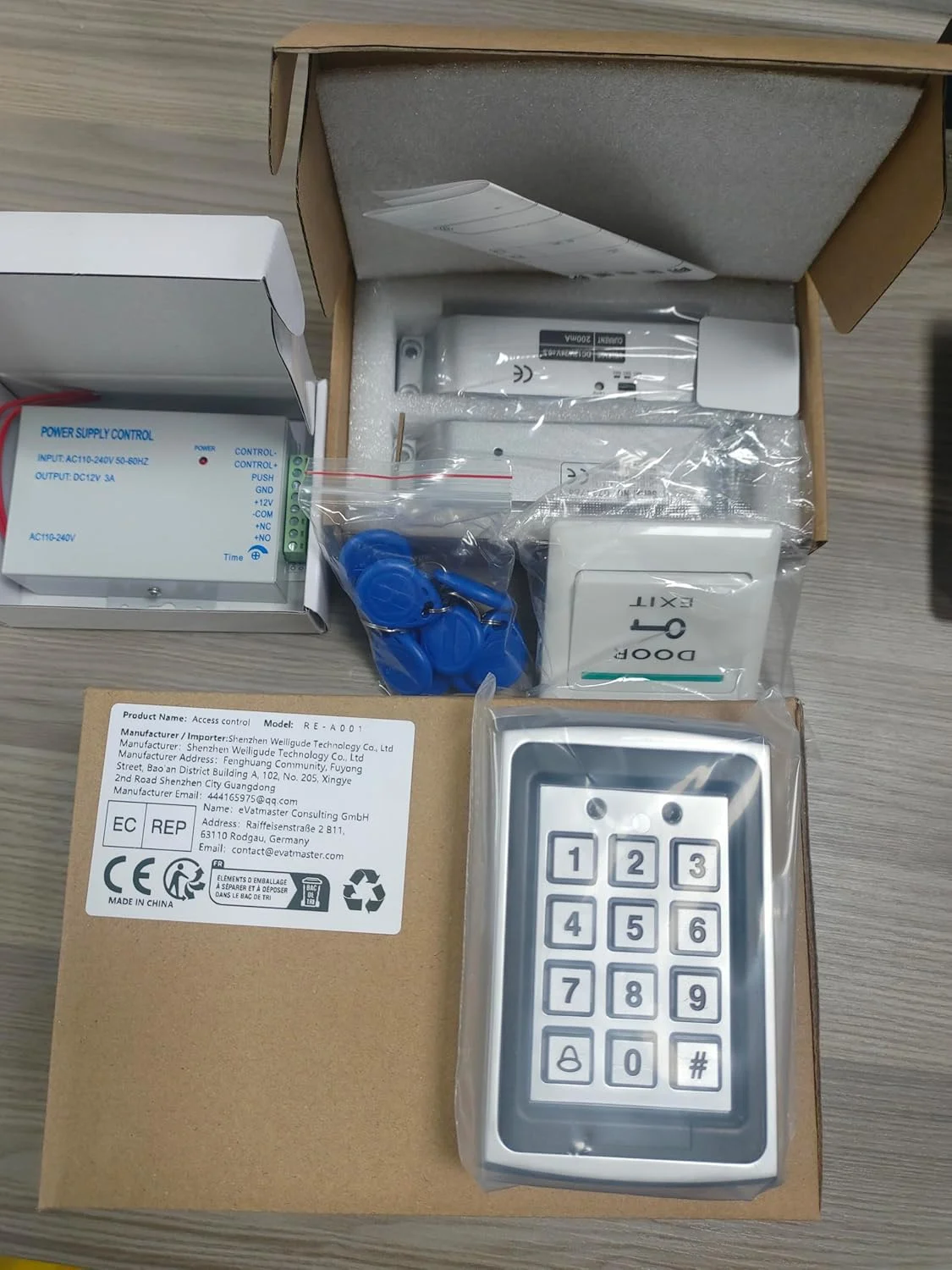 کیت کامل سیستم کنترل دسترسی خانگی ReaIOKbii، صفحه کلید فلزی برای 1000 کاربر + منبع تغذیه 12 ولت 3 آمپر + دکمه خروج درب + قفل برقی کیت کامل سیستم کنترل دسترسی خانگی ReaIOKbii، صفحه کلید فلزی برای 1000 کاربر + منبع تغذیه 12 ولت 3 آمپر + دکمه خروج درب + قفل برقی