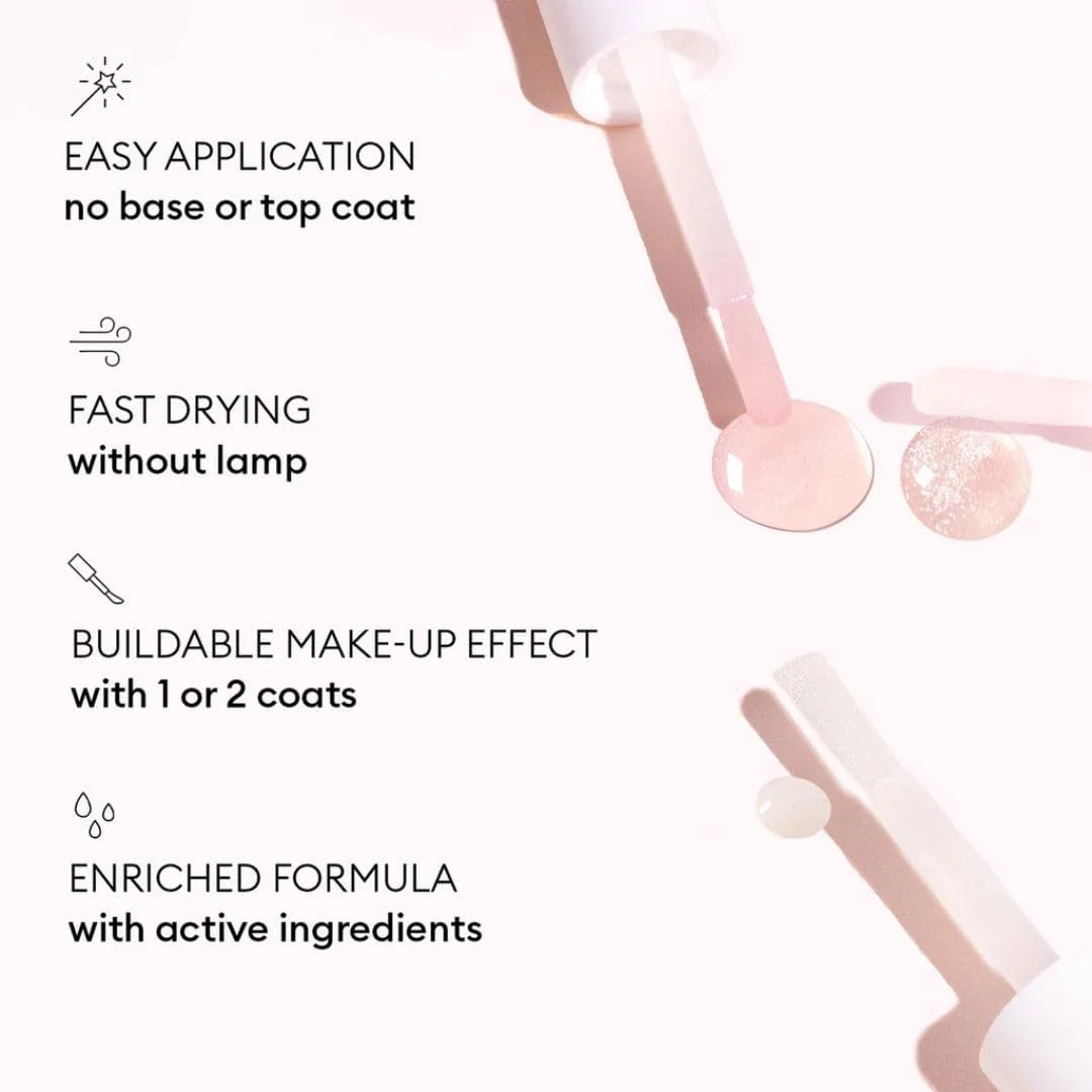 لاک ناخن ژلی براق کننده اکتیو شاین™ مانیکوریست، بدون نیاز به لامپ، وگان، ساخت فرانسه، فوق العاده براق، 2 در 1، تقویت کننده و هایلایتر ناخن رنگی ملایم، با مواد اولیه گیاهی