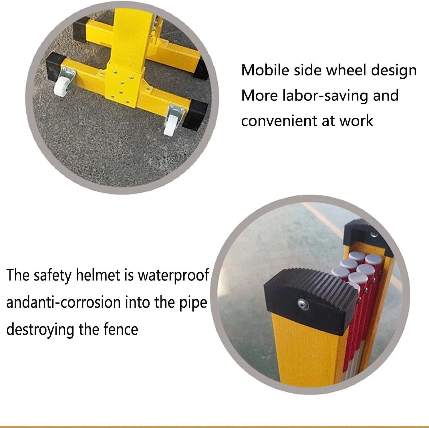 حاجز تاشو موانع ایمنی جمع شونده، دسترسی کنترل شده و ممنوعه به جاده های بسته برای پارک بازی، هتل، کنترل جمعیت - زرد - 1.2 * 5 متر حاجز تاشو موانع ایمنی جمع شونده، دسترسی کنترل شده و ممنوعه به جاده های بسته برای پارک بازی، هتل، کنترل جمعیت - زرد - 1.2 * 5 متر