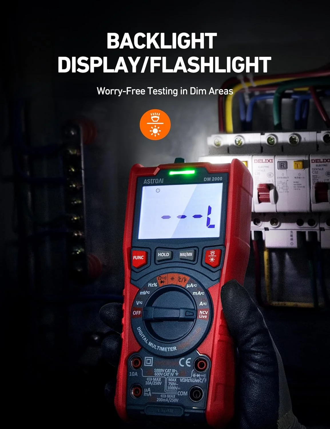 مولتی متر دیجیتال AstroAI مدل TRMS با 20000 شمارنده و رزولوشن بالا، ولت متر با محدوده خودکار; اندازه گیری دقیق ولتاژ، جریان، مقاومت، دیودها، پیوستگی، چرخه وظیفه، ظرفیت خازنی، دما مولتی متر دیجیتال AstroAI مدل TRMS با 20000 شمارنده و رزولوشن بالا، ولت متر با محدوده خودکار; اندازه گیری دقیق ولتاژ، جریان، مقاومت، دیودها، پیوستگی، چرخه وظیفه، ظرفیت خازنی، دما