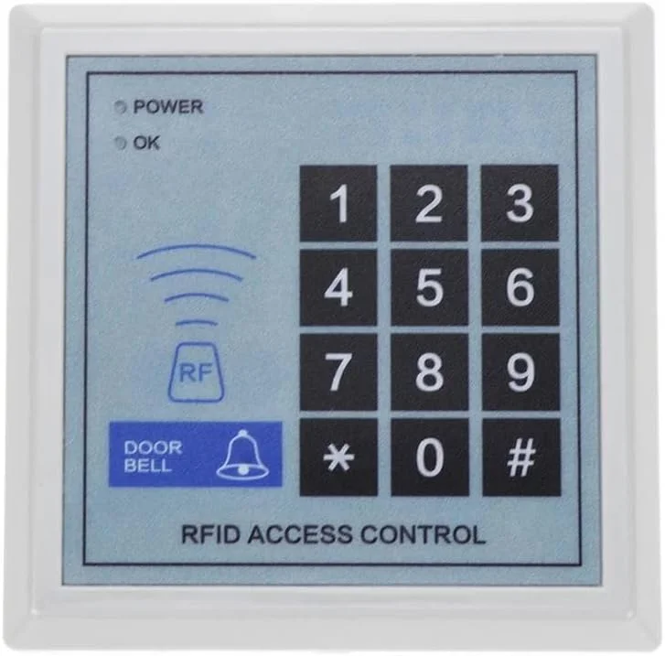 دستگاه سیستم کنترل دسترسی RFID روبیک ID-125KHz با کارت و کد پین، قفل درب ورودی مجاورتی امنیتی دستگاه دستگاه سیستم کنترل دسترسی RFID روبیک ID-125KHz با کارت و کد پین، قفل درب ورودی مجاورتی امنیتی دستگاه