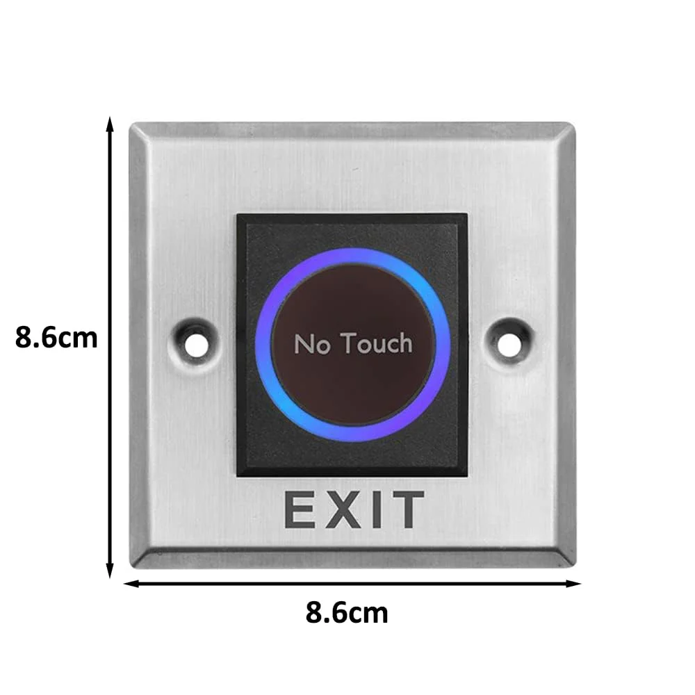 دکمه خروج بدون لمس روبیک، سنسور مادون قرمز درب بدون تماس با LED، ورودی DC12V، خروجی COM/NC/NO برای سیستم های کنترل دسترسی، دروازه ها و بازکننده های گاراژ دکمه خروج بدون لمس روبیک، سنسور مادون قرمز درب بدون تماس با LED، ورودی DC12V، خروجی COM/NC/NO برای سیستم های کنترل دسترسی، دروازه ها و بازکننده های گاراژ