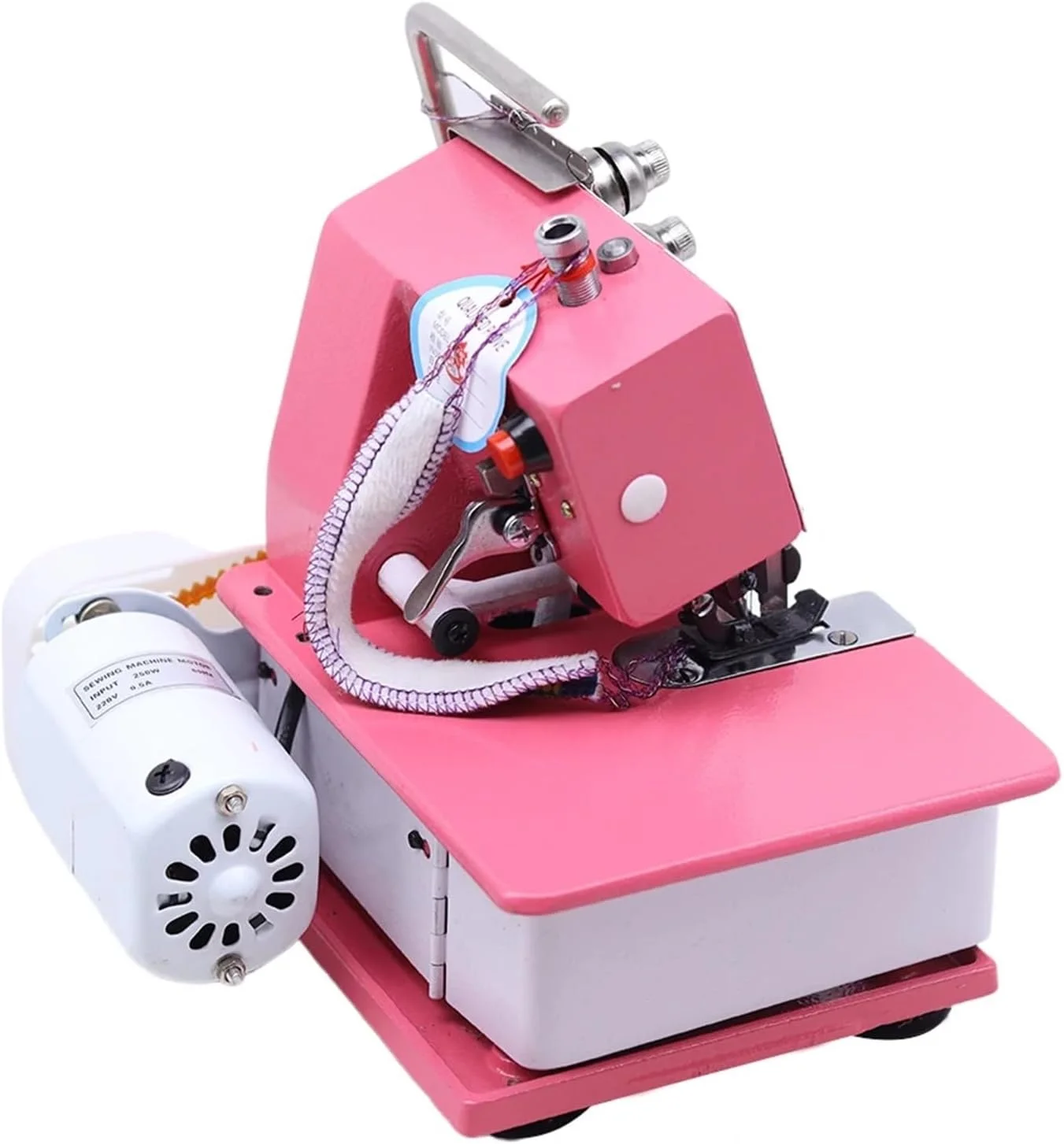 چرخ خیاطی، چرخ خیاطی سردوز کوچک خانگی سه نخ چهار نخ چرخ خیاطی سردوز قابل حمل، خیاطی آسان شد چرخ خیاطی، چرخ خیاطی سردوز کوچک خانگی سه نخ چهار نخ چرخ خیاطی سردوز قابل حمل، خیاطی آسان شد