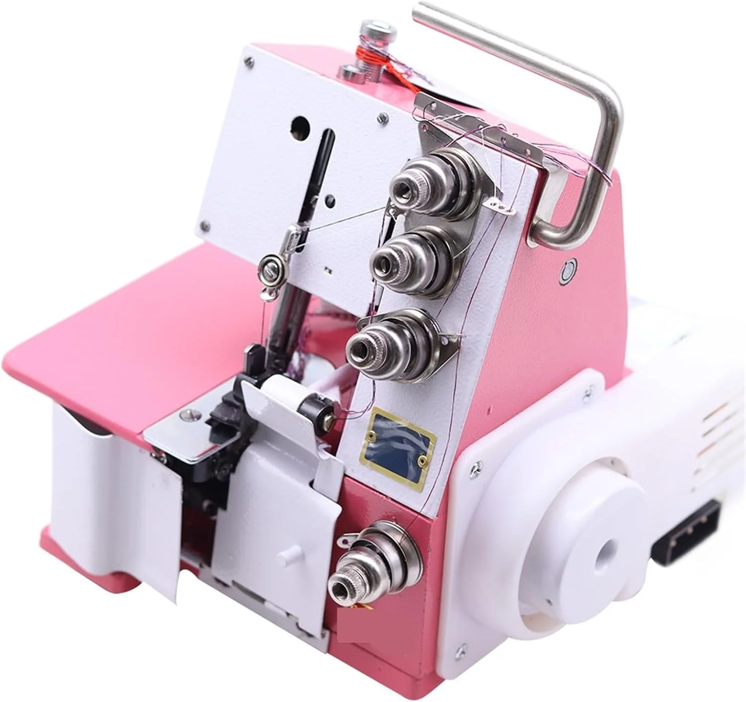 چرخ خیاطی سردوز کوچک خانگی سه نخ و چهار نخ، چرخ خیاطی سردوز قابل حمل، یک دستگاه برای مبتدیان چرخ خیاطی سردوز کوچک خانگی سه نخ و چهار نخ، چرخ خیاطی سردوز قابل حمل، یک دستگاه برای مبتدیان