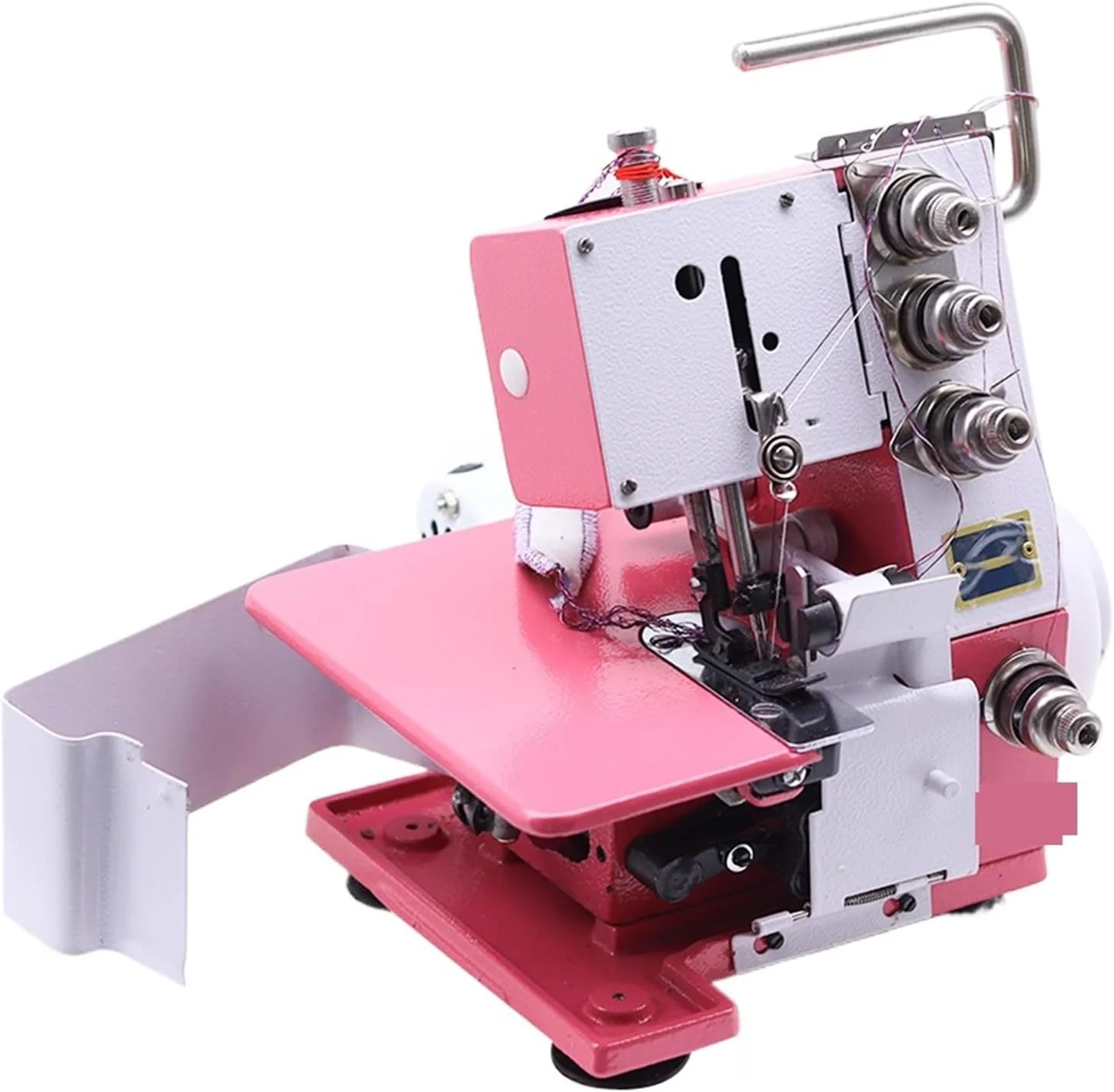چرخ خیاطی سردوز کوچک خانگی سه نخ و چهار نخ، چرخ خیاطی سردوز قابل حمل، یک دستگاه برای مبتدیان چرخ خیاطی سردوز کوچک خانگی سه نخ و چهار نخ، چرخ خیاطی سردوز قابل حمل، یک دستگاه برای مبتدیان
