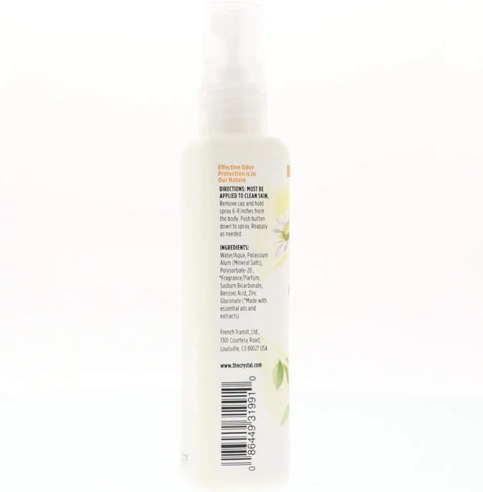 اسپری دئودورانت معدنی کریستال اسنس، بابونه و چای سبز 118 میلی لیتر (بسته 2 عددی) اسپری دئودورانت معدنی کریستال اسنس، بابونه و چای سبز 118 میلی لیتر (بسته 2 عددی)