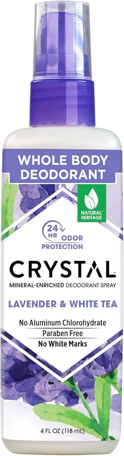 اسپری دئودورانت معدنی بدن کریستال اسنس با رایحه اسطوخودوس و چای سفید (118 میلی لیتر) اسپری دئودورانت معدنی بدن کریستال اسنس با رایحه اسطوخودوس و چای سفید (118 میلی لیتر)