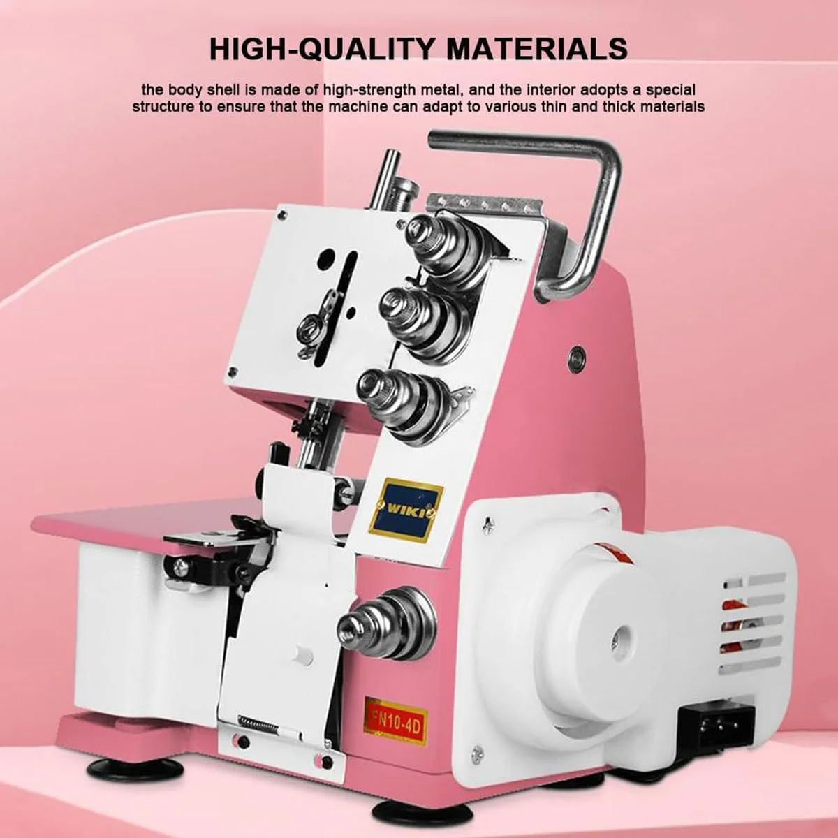 چرخ خیاطی سردوز سنگین، چرخ سردوز برقی چهار نخ با قابلیت دوخت 2-3-4، سینی جمع آوری خرده پارچه، پایه های فشاری Snap-on، برای مبتدیان و حرفه ای ها چرخ خیاطی سردوز سنگین، چرخ سردوز برقی چهار نخ با قابلیت دوخت 2-3-4، سینی جمع آوری خرده پارچه، پایه های فشاری Snap-on، برای مبتدیان و حرفه ای ها