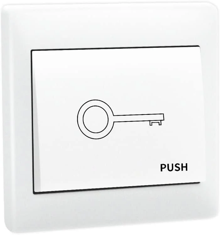 دکمه فشاری دیواری TOPENS TC147، نصب همسطح، سوئیچ رهاسازی سیمی غیر ضد آب برای بازکننده درب اتوماتیک، سیستم کنترل دسترسی درب، لوازم جانبی اپراتور درب سوئیچ تماسی لحظه ای