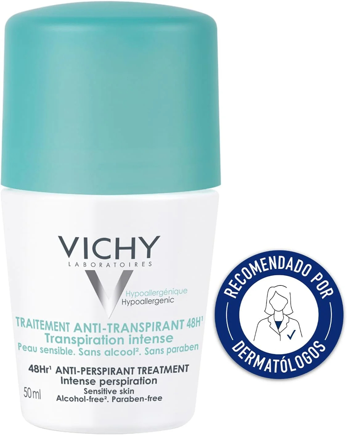 رول ضد تعریق ویشی مدل Intensive Anti-Perspirant مناسب پوست حساس، ماندگاری 48 ساعته، 50 میلی لیتر رول ضد تعریق ویشی مدل Intensive Anti-Perspirant مناسب پوست حساس، ماندگاری 48 ساعته، 50 میلی لیتر