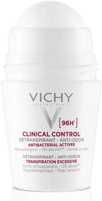 دئودورانت رولی زنانه ویشی مدل Clinical Control با ماندگاری 96 ساعته 50 میلی لیتر دئودورانت رولی زنانه ویشی مدل Clinical Control با ماندگاری 96 ساعته 50 میلی لیتر