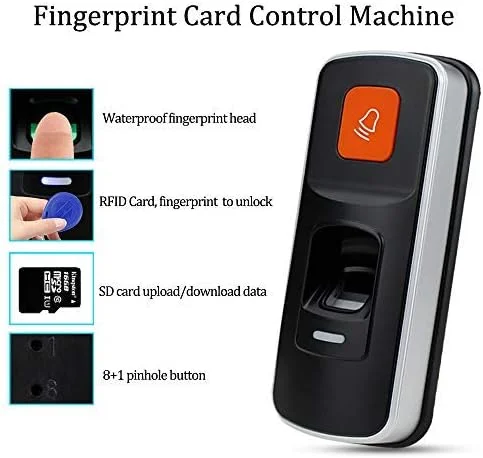 کیت کنترل دسترسی اثر انگشت بیومتریک uoweky، کارتخوان RFID + منبع تغذیه 12 ولت 3 آمپر + دکمه خروج + قفل زبانه برقی NC + 10 عدد جاسوئیچی آبی برای بازکننده درب کیت کنترل دسترسی اثر انگشت بیومتریک uoweky، کارتخوان RFID + منبع تغذیه 12 ولت 3 آمپر + دکمه خروج + قفل زبانه برقی NC + 10 عدد جاسوئیچی آبی برای بازکننده درب