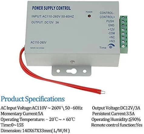 کیت کنترل دسترسی اثر انگشت بیومتریک uoweky، کارتخوان RFID + منبع تغذیه 12 ولت 3 آمپر + دکمه خروج + قفل زبانه برقی NC + 10 عدد جاسوئیچی آبی برای بازکننده درب کیت کنترل دسترسی اثر انگشت بیومتریک uoweky، کارتخوان RFID + منبع تغذیه 12 ولت 3 آمپر + دکمه خروج + قفل زبانه برقی NC + 10 عدد جاسوئیچی آبی برای بازکننده درب