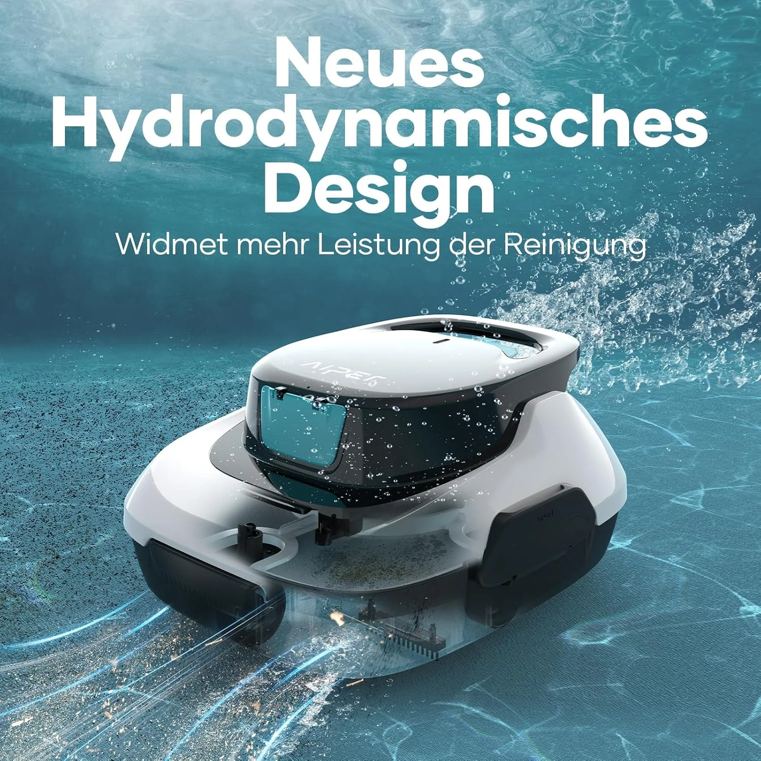 ربات استخر AIPER Scuba SE، جاروبرقی استخر بی سیم، 90 دقیقه زمان تمیز کردن، تمیز کردن خودکار با عملکرد توقف خودکار، تمیز کننده استخر جمع و جور و سبک وزن، ایده آل برای بالای زمین