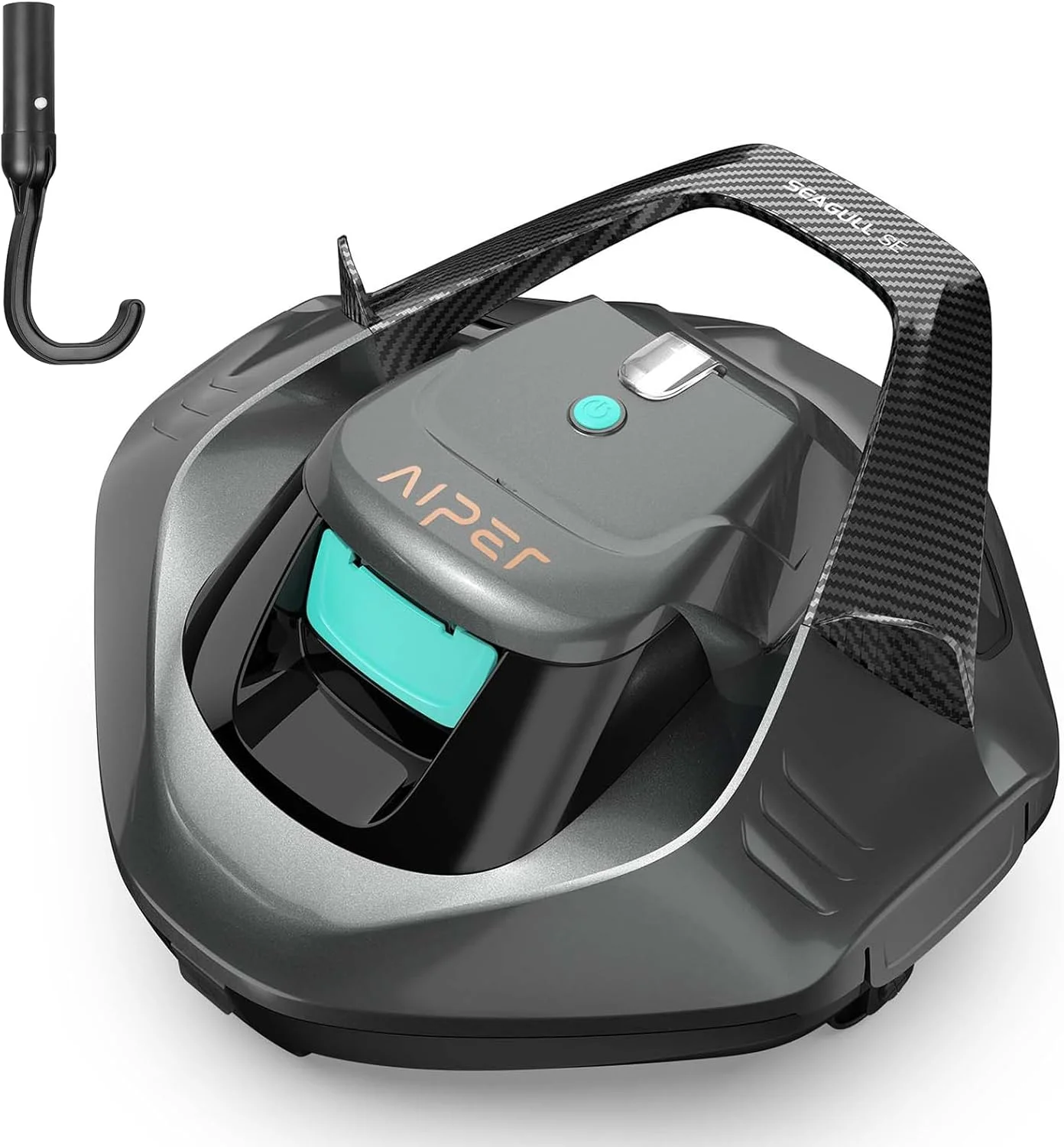AIPER Cordless Robotic Pool Vacuum, Self-Parking Technology, Portable, Ideal for Above-Ground Flat Pool up to 40 Feet