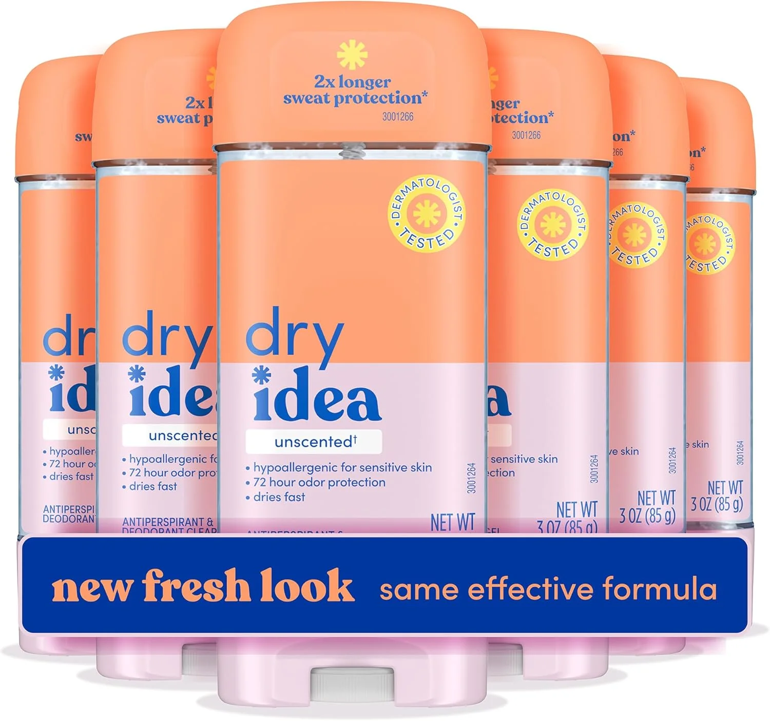 ژل ضد تعریق و دئودورانت بدون رایحه درای آیدیا، 85 گرم (بسته 6 عددی)