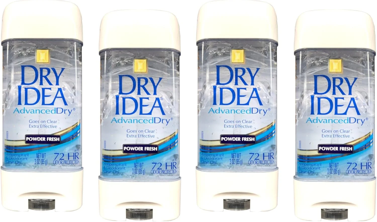 ژل ضد تعریق و دئودورانت خشک ایده آل، پودر فرش 85 گرم (بسته 4 عددی) از Dry Idea ژل ضد تعریق و دئودورانت خشک ایده آل، پودر فرش 85 گرم (بسته 4 عددی) از Dry Idea