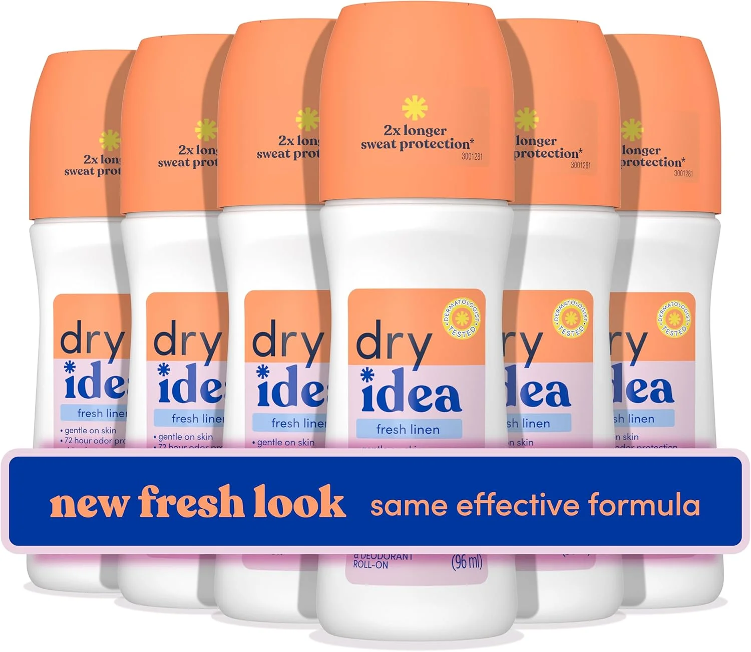 دئودورانت و ضد تعریق رولی Dry Idea | محافظت 2 برابر بیشتر در برابر تعریق | محافظت 72 ساعته در برابر بو | ملایم برای پوست | رایحه ملایم کتان، 96 میلی لیتر (6 عدد) دئودورانت و ضد تعریق رولی Dry Idea | محافظت 2 برابر بیشتر در برابر تعریق | محافظت 72 ساعته در برابر بو | ملایم برای پوست | رایحه ملایم کتان، 96 میلی لیتر (6 عدد)