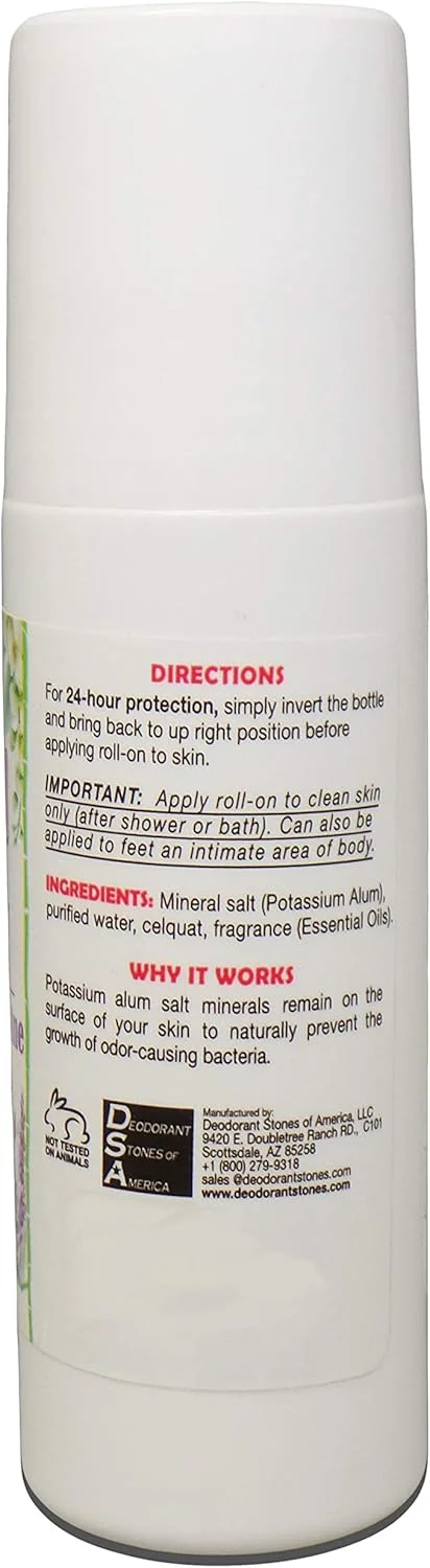 دئودورانت مایع رولی معطر تایلندی کریستال 100% طبیعی، بدون فلزات آلومینیوم، پارابن، پروپیل یا سولفات، بدون تست حیوانی و ایمن برای محیط زیست، اسطوخودوس و یاس، 3 اونس مایع دئودورانت مایع رولی معطر تایلندی کریستال 100% طبیعی، بدون فلزات آلومینیوم، پارابن، پروپیل یا سولفات، بدون تست حیوانی و ایمن برای محیط زیست، اسطوخودوس و یاس، 3 اونس مایع