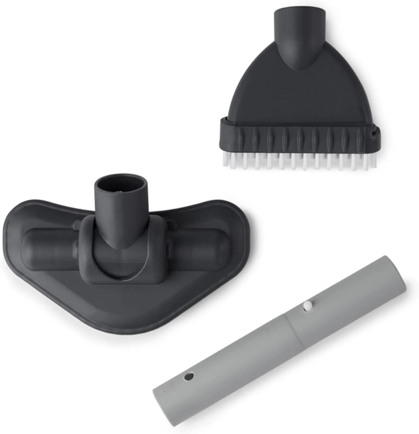 جاروبرقی شارژی دستی اینتکس با دسته تلسکوپی آلومینیومی و دو سر برس قابل تعویض، خاکستری/مشکی مدل 28620E