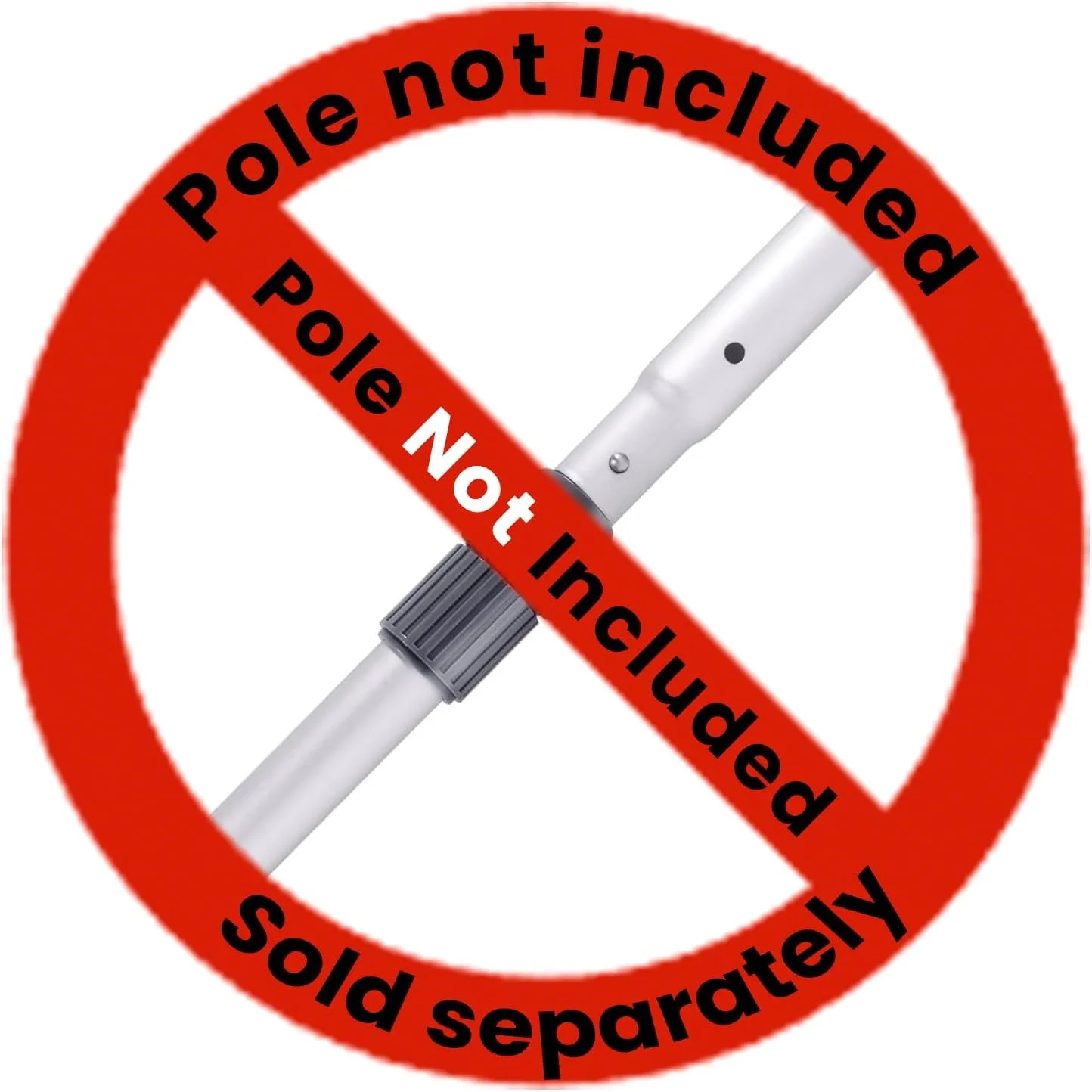 سر جاروبرقی استخر سپترل با چرخ و برس های جانبی، آداپتور شلنگ چرخشی جهانی، شکل مثلثی وزنی، برای استخرهای شنای داخل زمینی/روی زمینی