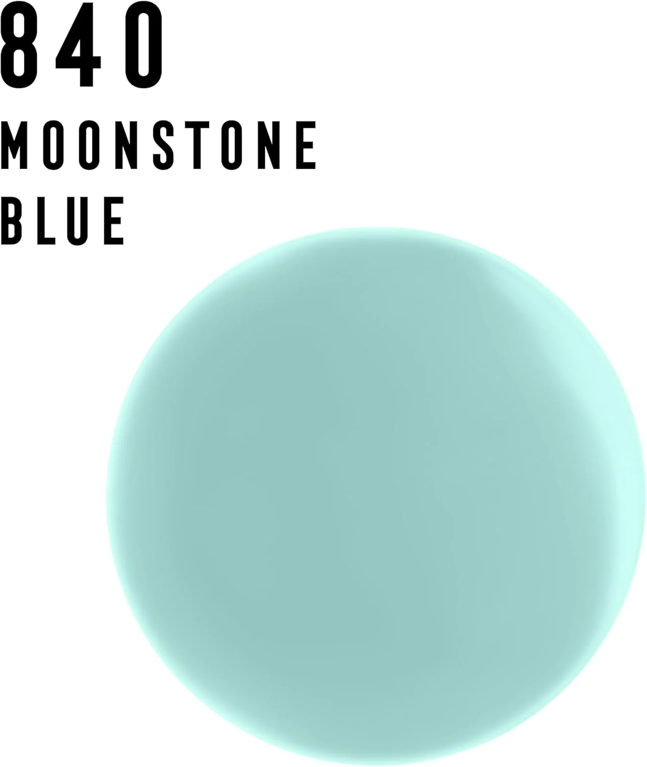 لاک ناخن میراکل پیور مکس فاکتور، رنگ آبی مون استون 840، 12 میلی لیتر