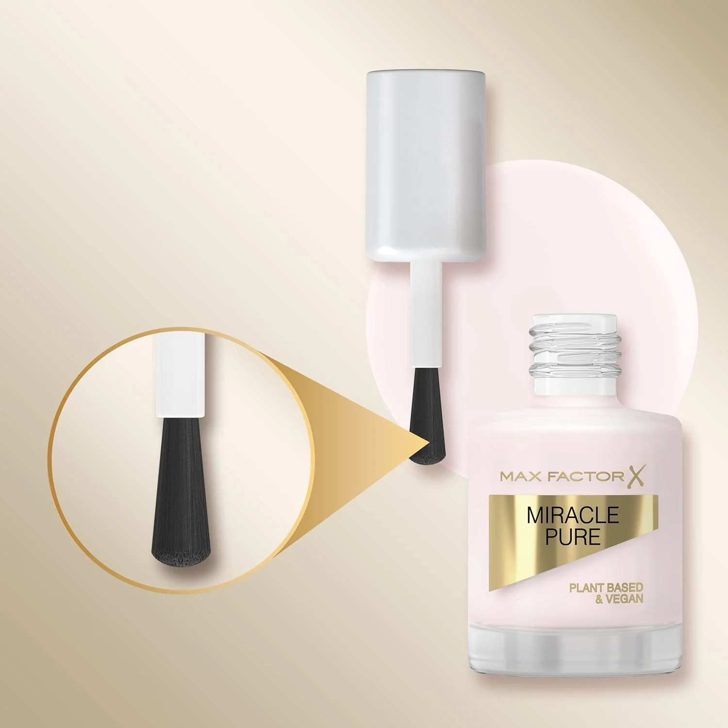 لاک ناخن میراکل پیور مکس فکتور، Nude Rose 205، 12 میلی لیتر