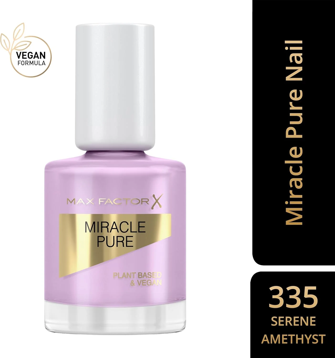 لاک ناخن میراکل پیور مکس فاکتور، آمتیست آرام، مجموعه کریستال شفابخش، فرمول گیاهی، وگان، درخشش بالا، خشک شدن بسیار سریع، ناخن های سالم به نظر رسیده، 12 میلی لیتر