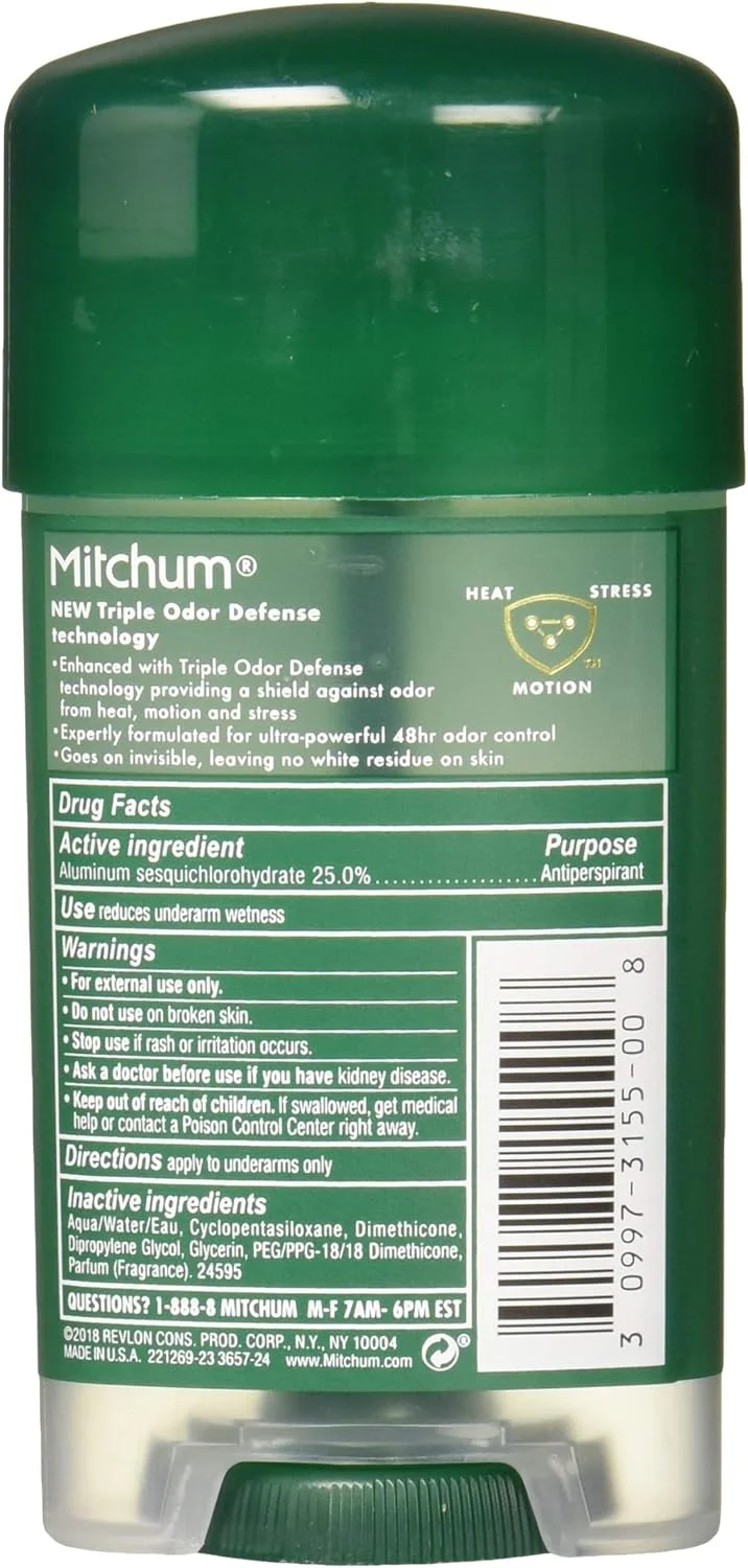 میچام (بسته 4 عددی) ژل ضد تعریق قوی بدون رایحه 63 گرم (بسته بندی ممکن است متفاوت باشد)