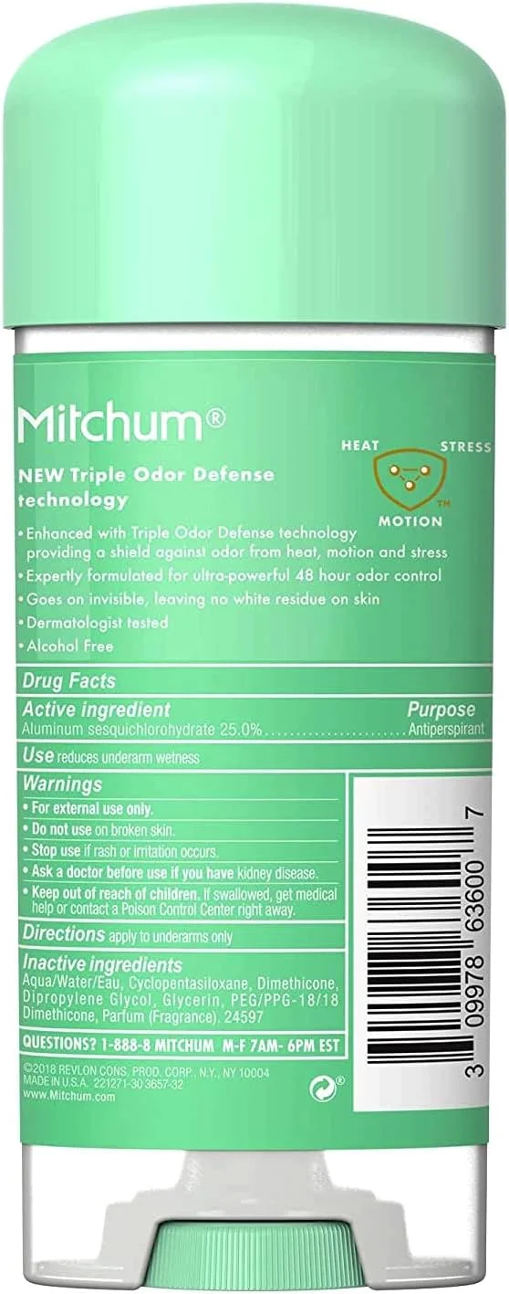 ضد تعریق و دئودورانت ژلی شفاف زنانه میچام - پودر فرش - 3.4 اونس