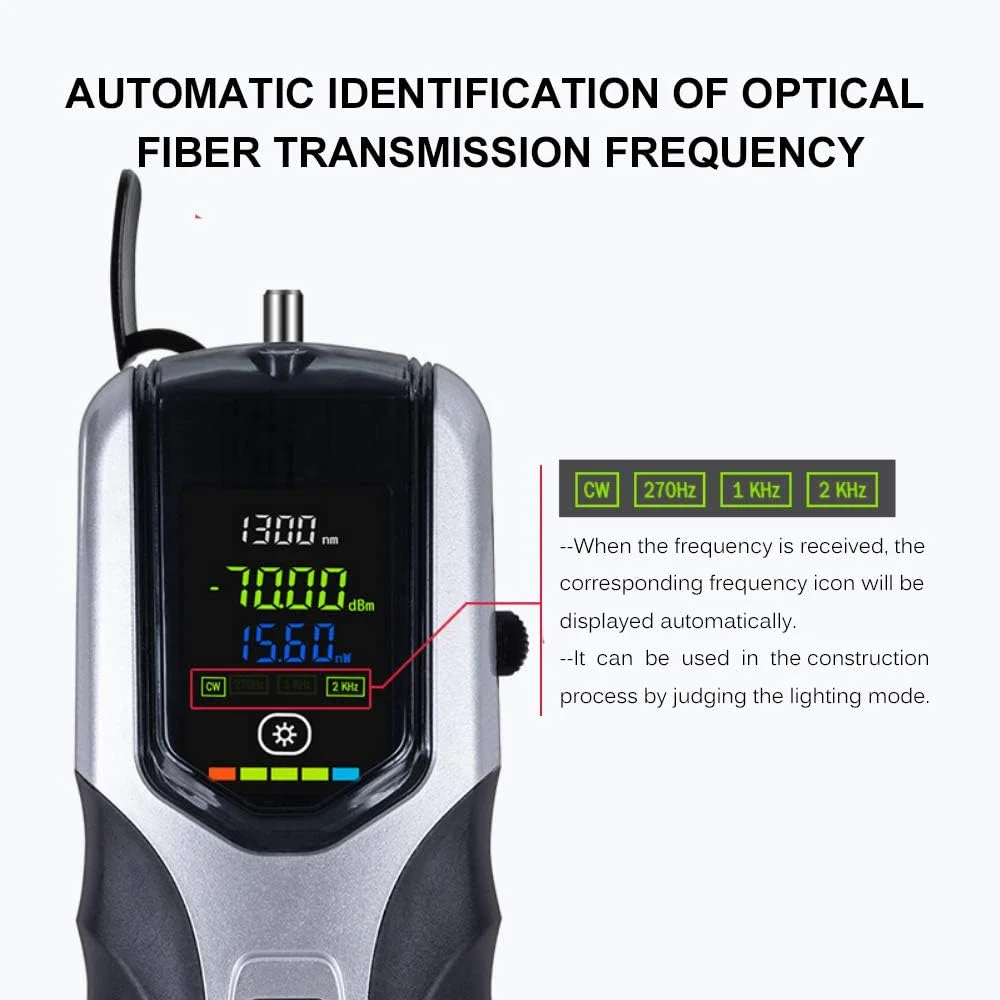 توان سنج نوری UNI-T، توان سنج نوری دستی -70~+3dBm قابل شارژ، تستر توان نوری دیجیتال قابل حمل مینی با 7 طول موج نوری اختیاری توان سنج نوری UNI-T، توان سنج نوری دستی -70~+3dBm قابل شارژ، تستر توان نوری دیجیتال قابل حمل مینی با 7 طول موج نوری اختیاری
