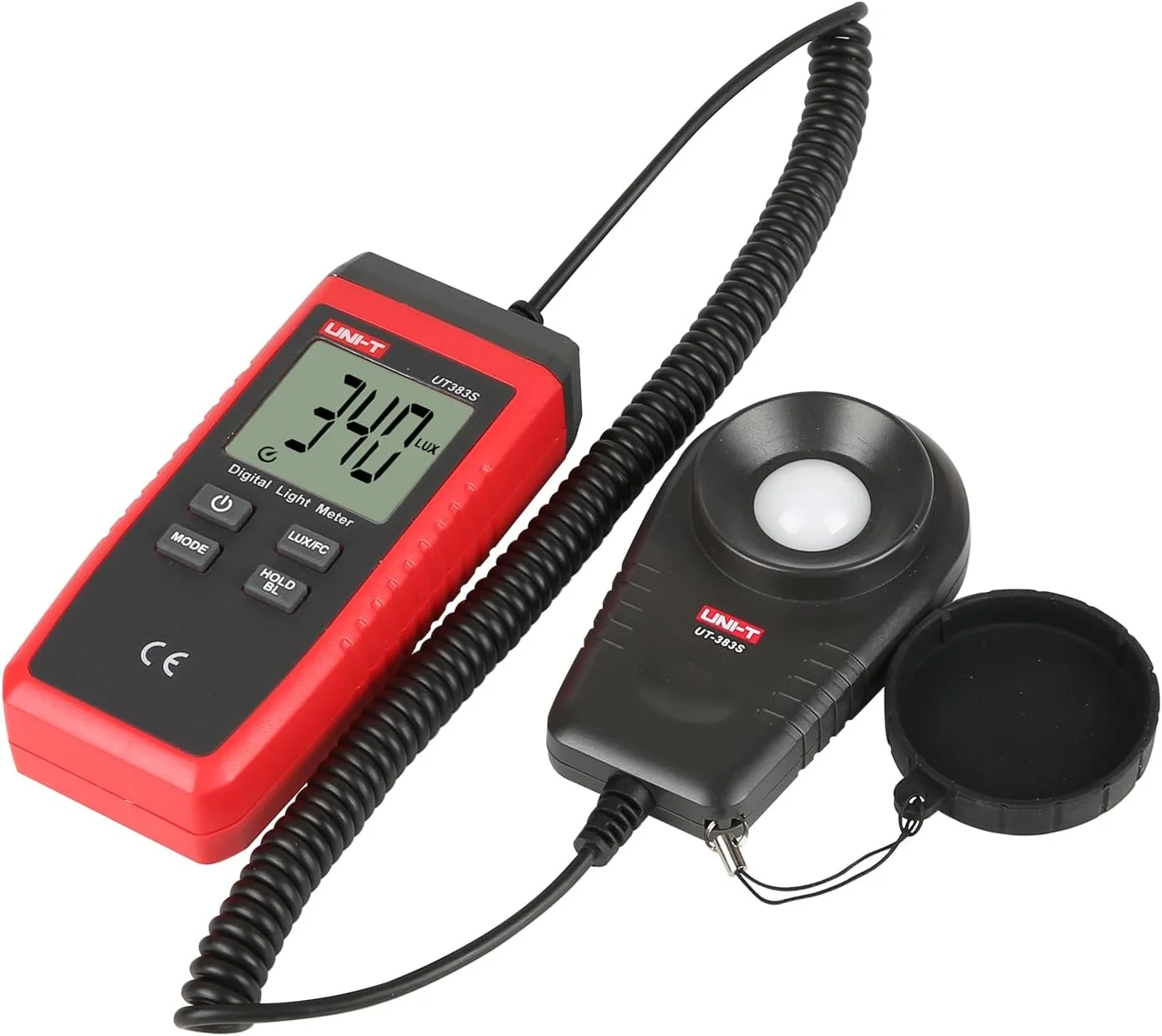 نورسنج دستی دیجیتال UNI-T UT383S، محدوده 0 تا 199900 لوکس (0 تا 18500 FC) مناسب برای عکاسی، گیاهان، نورسنجی، شدت روشنایی و اندازه گیری روشنایی