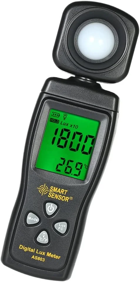 نور سنج دیجیتال یونی-تی، نور سنج دستی مینی با صفحه نمایش LCD، روشنایی سنج، نورسنج، محدوده 0-200000 لوکس نور سنج دیجیتال یونی-تی، نور سنج دستی مینی با صفحه نمایش LCD، روشنایی سنج، نورسنج، محدوده 0-200000 لوکس