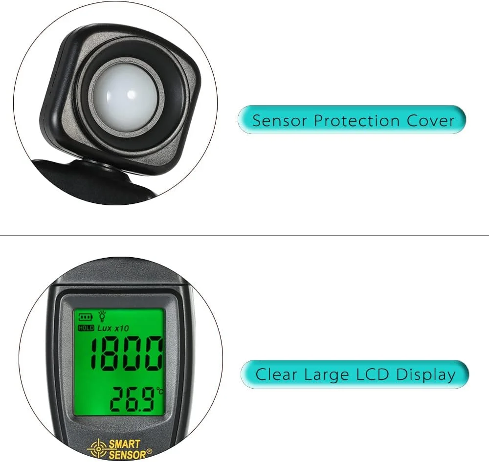 نور سنج دیجیتال یونی-تی، نور سنج دستی مینی با صفحه نمایش LCD، روشنایی سنج، نورسنج، محدوده 0-200000 لوکس نور سنج دیجیتال یونی-تی، نور سنج دستی مینی با صفحه نمایش LCD، روشنایی سنج، نورسنج، محدوده 0-200000 لوکس