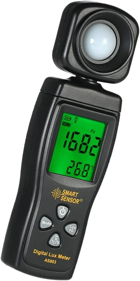 نور سنج دیجیتال یونی-تی، نور سنج دستی مینی با صفحه نمایش LCD، روشنایی سنج، نورسنج، محدوده 0-200000 لوکس نور سنج دیجیتال یونی-تی، نور سنج دستی مینی با صفحه نمایش LCD، روشنایی سنج، نورسنج، محدوده 0-200000 لوکس