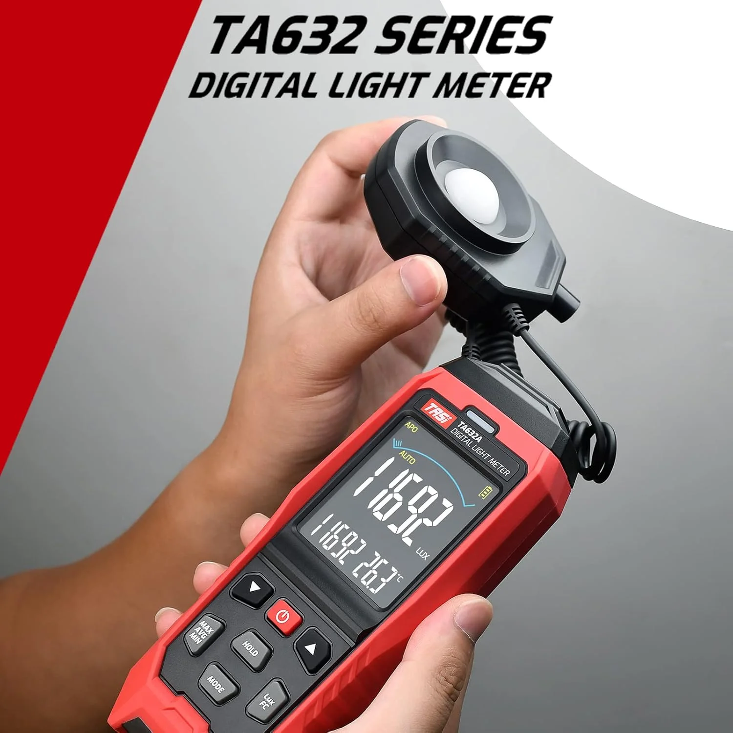 نورسنج دیجیتال یونیتی مدل TA632A، نورسنج دیجیتال کوچک، نورسنج دستی، روشنایی سنج، Pmeter Luxmeter، نورسنج 0-200000 لوکس نورسنج دیجیتال یونیتی مدل TA632A، نورسنج دیجیتال کوچک، نورسنج دستی، روشنایی سنج، Pmeter Luxmeter، نورسنج 0-200000 لوکس