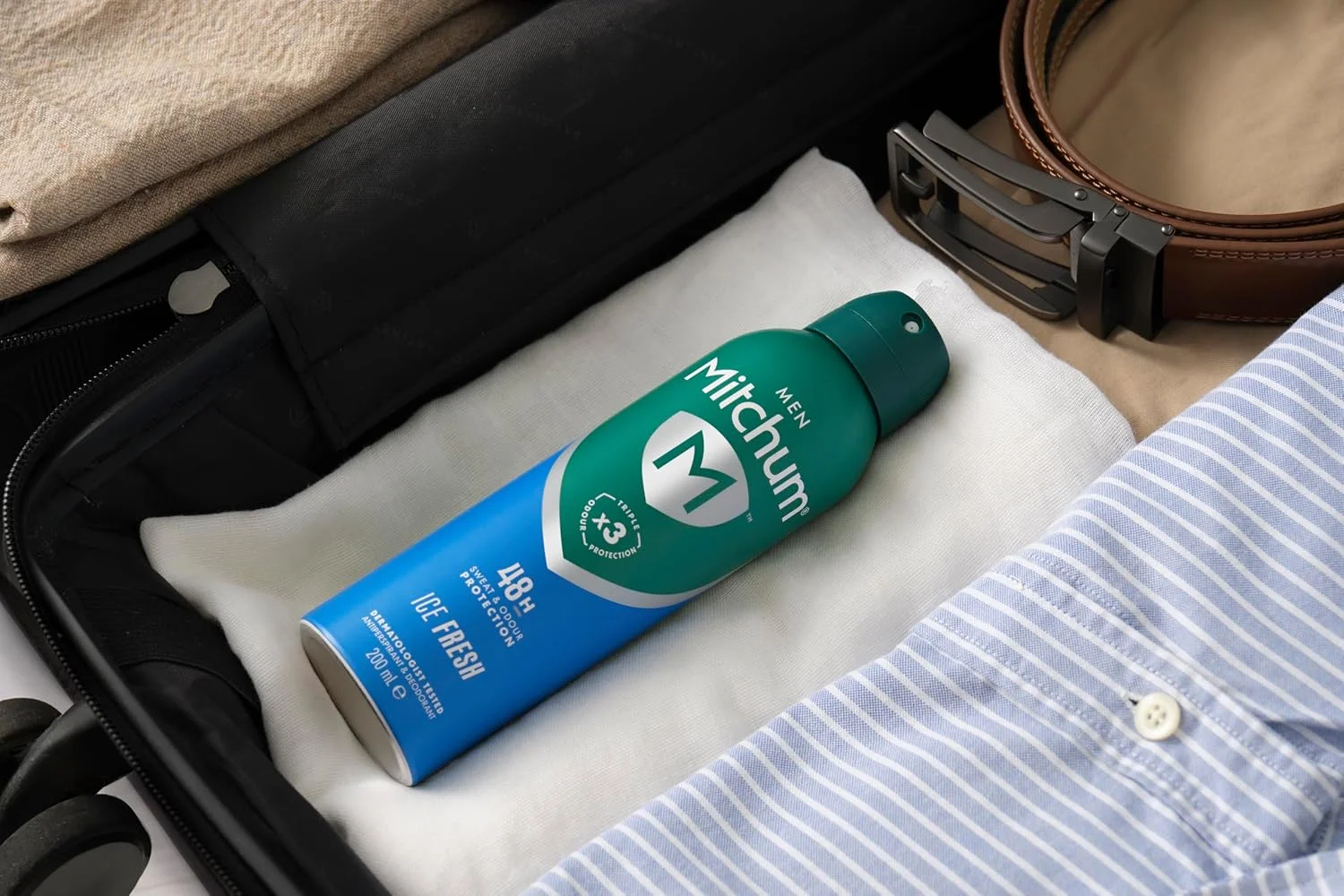 اسپری ضد تعریق و دئودورانت مردانه میچام با محافظت سه گانه در برابر بو، محافظت 48 ساعته (200 میلی لیتر) رایحه یخ، تست شده توسط متخصص پوست اسپری ضد تعریق و دئودورانت مردانه میچام با محافظت سه گانه در برابر بو، محافظت 48 ساعته (200 میلی لیتر) رایحه یخ، تست شده توسط متخصص پوست