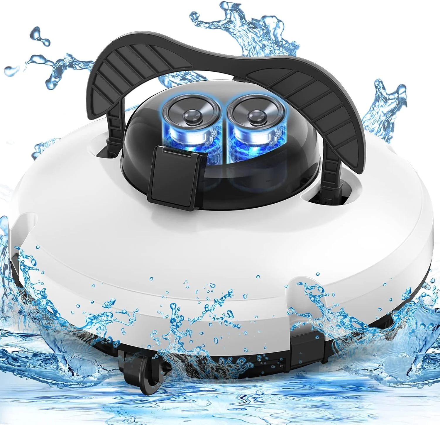 ربات تمیز کننده استخر بی سیم برای استخرهای رو باز و توکار - خود پارک، جاروبرقی استخر اتوماتیک با 120 دقیقه