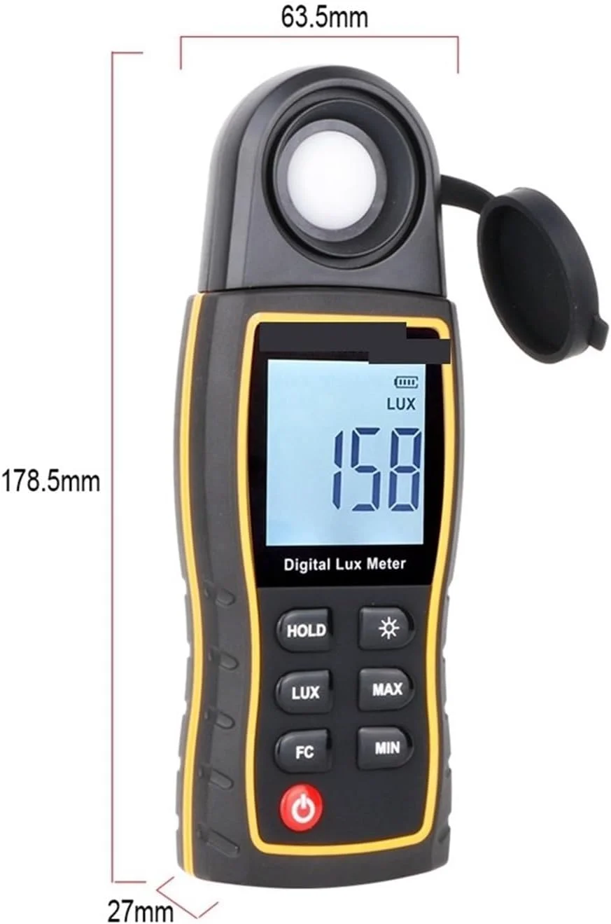 نورسنج، نورسنج دیجیتال لوکس متر 199,900 لوکس با سنسور چرخشی لوکس/FC نورسنج دقیق فتومتر تستر