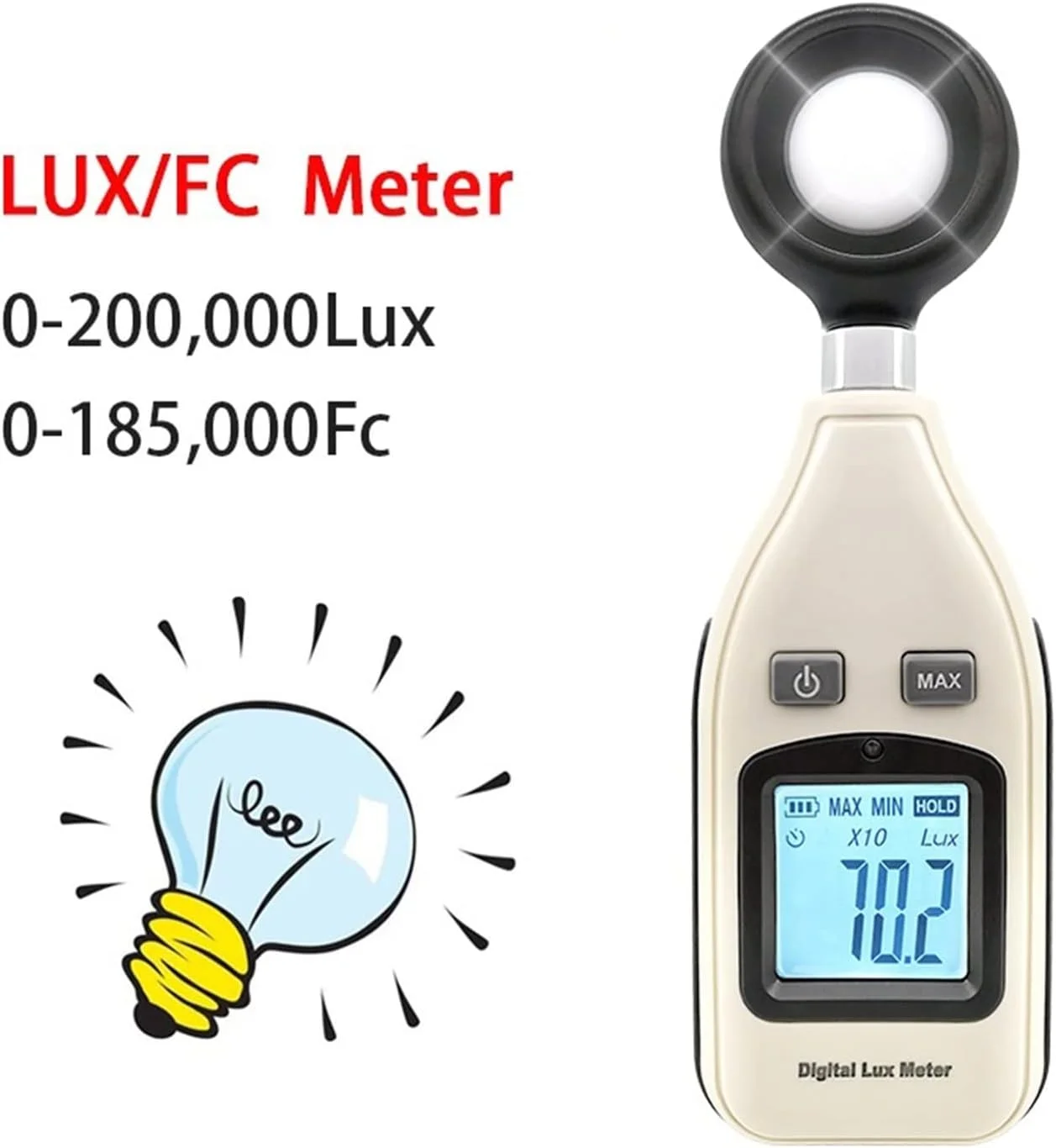 نور سنج KKRKEM نور سنج 20-20000 لوکس لومن نور سنج دیجیتال USB ابزار اندازه گیری، نور سنج دیجیتال روشنایی دستی دماسنج محیط نور سنج KKRKEM نور سنج 20-20000 لوکس لومن نور سنج دیجیتال USB ابزار اندازه گیری، نور سنج دیجیتال روشنایی دستی دماسنج محیط