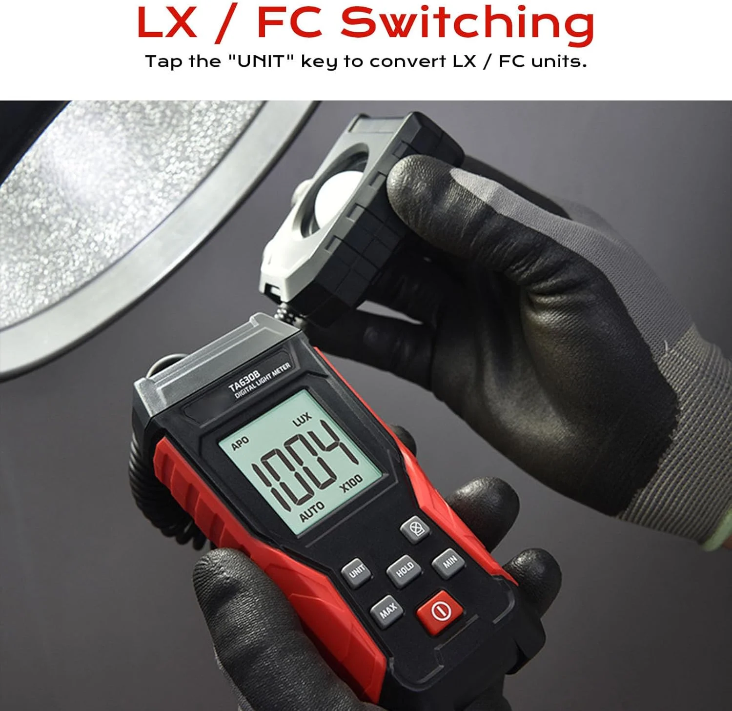 نورسنج دیجیتال RIZGHWOY، فوتومتر با صفحه نمایش LCD، قابلیت نگهداری داده، خاموش شدن خودکار برای عکاسی، گیاهان، نور LED نورسنج دیجیتال RIZGHWOY، فوتومتر با صفحه نمایش LCD، قابلیت نگهداری داده، خاموش شدن خودکار برای عکاسی، گیاهان، نور LED